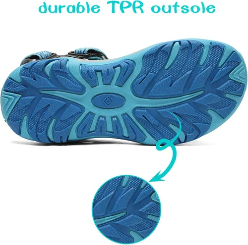 Miniatura 5 de DREAM PAIRS Sandalias de verano para niños ligeras y ajustables para niños y niñas grandes y pequeños