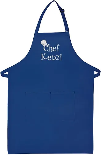 Miniatura 13 de Hecho en los EE. UU. Delantal Premium Bordado Personalizado para Adultos para Hombres Mujeres Día del Padre Día de la Madre Cocina Barbacoa Parrilla