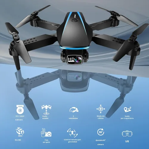 Miniatura 2 de Oddire - Dron con cámara - Drones para adultos, con 2 baterías, estuche de transporte, hélices, dron plegable HD 1080P con vuelo estable, Azul