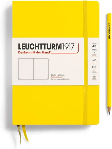 Miniatura 136 de LEUCHTTURM1917 - Cuaderno de tapa dura mediano A5 con 251 páginas numeradas para escritura y diario (verde menta, con puntos)
