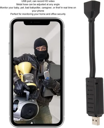 Miniatura 9 de GOWENIC Mini cámara 1080P, cámara interior con detección de movimiento función de visión nocturna, para, admite grabación en bucle, inserción