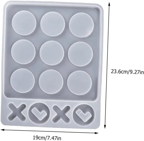 Miniatura 5 de Game Night Essential: molde manual de silicona blanco seguro para niños y niñas
