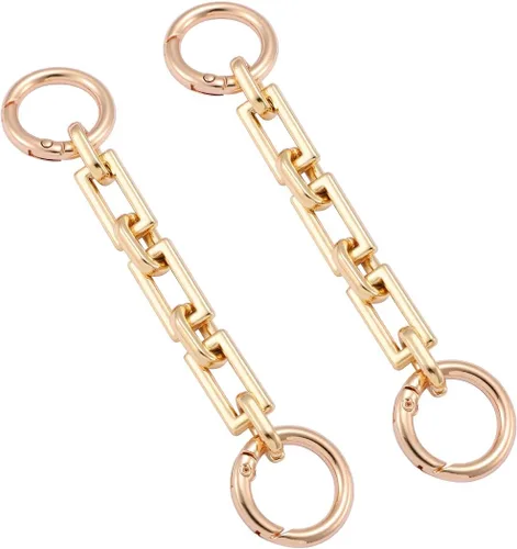 Miniatura 7 de Anbys 2 piezas de correa extensora para bolsa, cadena alargadora de bolsa, forma oblonga, de repuesto, para bolso cruzado, bolso de hombro