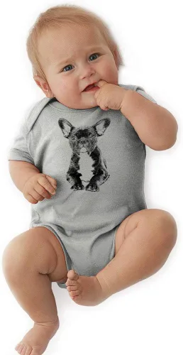 Miniatura 2 de Indigo Legend Body unisex de bulldog francés para bebé, ropa