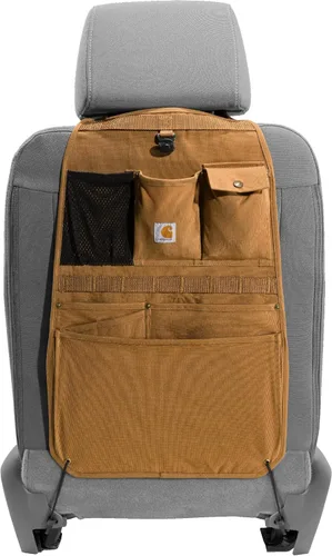 Miniatura 8 de Carhartt Organizador universal de nailon para respaldo de asiento de automóvil, organización para trabajo y niños, color grava