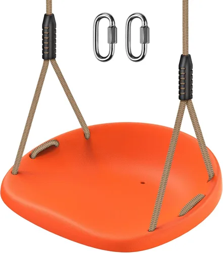 Miniatura 10 de SELEWARE Asiento de columpio resistente para adultos y niños, columpio de árbol con cuerdas a prueba de clima, accesorios para patio trasero