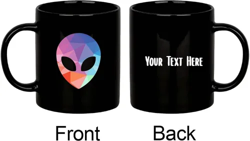 Miniatura 2 de Taza personalizada con cabeza de alienígena, regalos personalizados de alienígenas para mujeres y hombres, regalos de fiesta temática