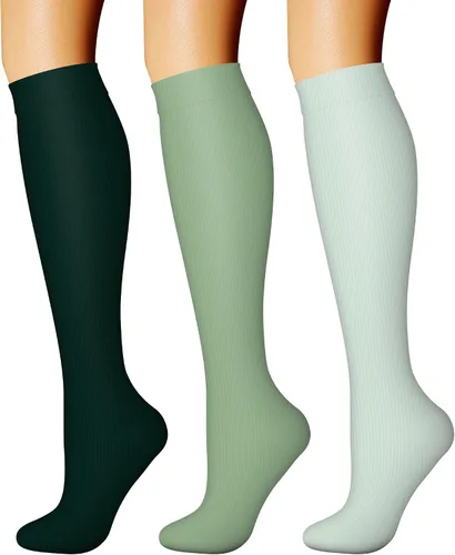 Miniatura 115 de CHARMKING - Calcetines de compresión para mujeres y hombres (3 pares), 15-20 mm Hg, el mejor apoyo para atletismo, running o ciclismo, mejora