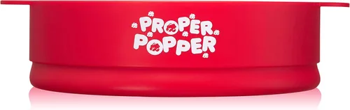 Miniatura 4 de La original Proper Popper - Palomera de microondas, fabricada en silicona, con cuenco plegable sin BPA y apta para lavavajillas - (Rojo)