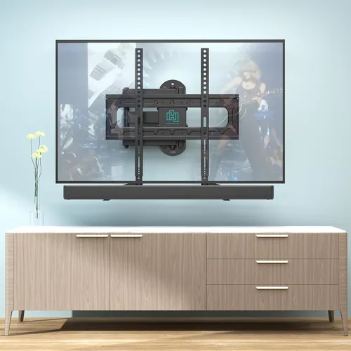 Miniatura 2 de HCMOUNTING Soporte para barra de sonido, montaje de barra de sonido debajo de la TV o encima de la TV se adapta a la mayoría de las barras de sonido