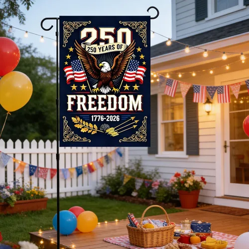 Miniatura 4 de Bandera de Estados Unidos del 250 aniversario, bandera de Estados Unidos para celebración del 250 aniversario, decoraciones del 4 de julio, banderas
