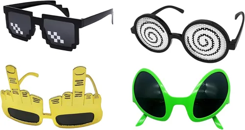 Miniatura 3 de ZAKVOOR 10 pares de gafas de sol de verano divertidas para eventos y fotos, accesorios para cabina de fotos