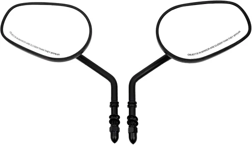 Miniatura 2 de Minho Espejo retrovisor M8 HD para motocicleta, 1 par negro, compatible con Harley Sportster Dyna Glide Softail Road King Electra Glide 1982-2023