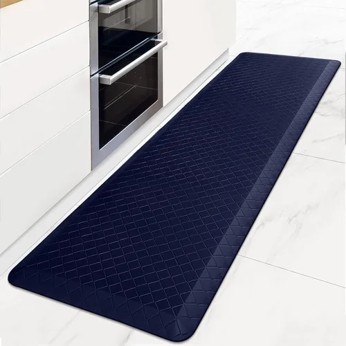 Miniatura 22 de HappyTrends Alfombras antifatiga para cocina, 4/5 pulgadas de grosor, antideslizantes, impermeables, ergonómicas, cómodas para cocina, suelo, hogar