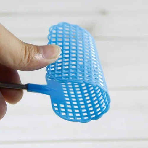Miniatura 3 de Matamoscas extensible, matamoscas telescópico, matamoscas manual de plástico resistente con mango extensible de acero inoxidable, 5 piezas