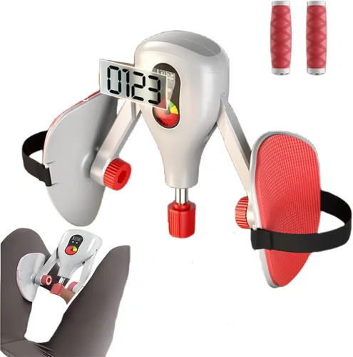 Miniatura 8 de Kegel - Dispositivos de ejercicio para suelo pélvico de 0 a 77 libras, entrenador de muslos con mango reemplazable, ajuste pélvico y muslo, Negro