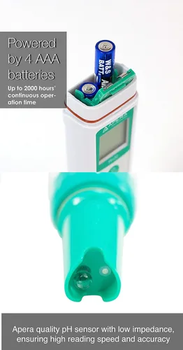 Miniatura 4 de APERA INSTRUMENTS Kit de probador de pH AI209 + solución de almacenamiento 3M KCL para electrodos de pH