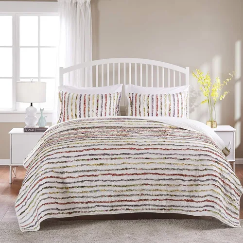 Miniatura 2 de Greenland Home Set de Colcha, Algodón, Multicolor, King