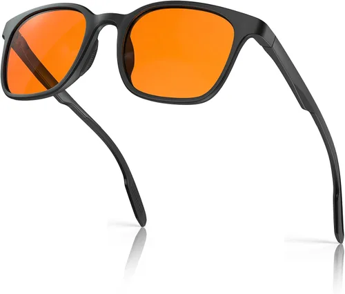 Miniatura 6 de Bloomoak - Gafas de bloqueo de luz verde azul-Gafas para dormir, antirreflejos, antifatiga, adecuadas para pantallas, computadoras, televisores