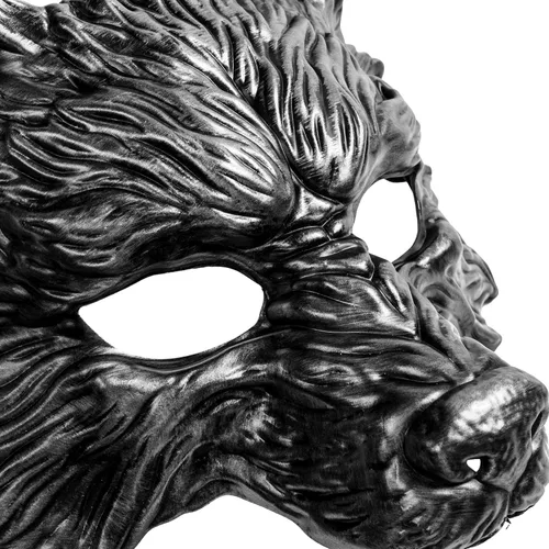 Miniatura 4 de Máscara de cara completa de lobo realista de Halloween, disfraz de monstruo Louisiana Rougarou, cosplay, lobo, hombre lobo, accesorio para mascarada