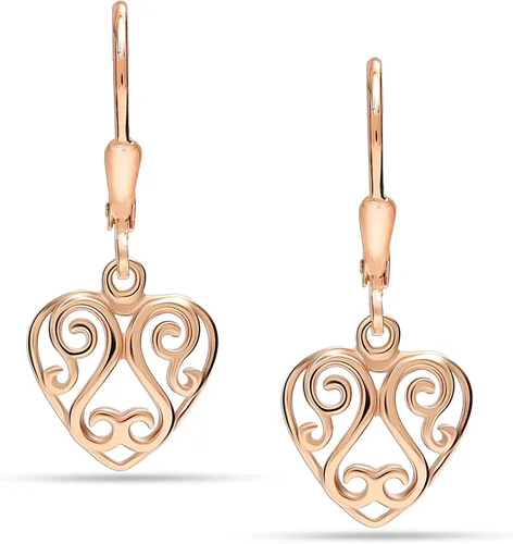 Miniatura 2 de LeCalla Aretes colgantes de plata de ley 925 Aretes colgantes ligeros italianos para mujer