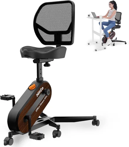 Silla de fitness de oficina para bicicleta estática Negro
