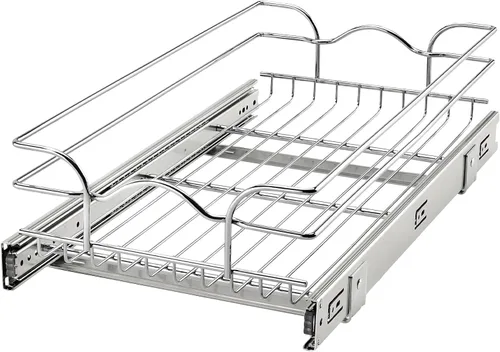 Miniatura 14 de Rev-A-Shelf Estante extraíble para armario de cocina de 2 niveles y organizador de cajones, cesta de almacenamiento de despensa deslizante en varios