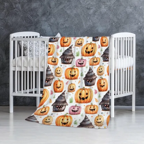 Miniatura 59 de Manta de murciélago de Halloween para bebé, regalo súper suave, manta acogedora para recién nacido, manta de recepción para bebé, manta para cuna