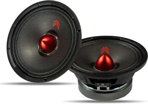 Miniatura 8 de MX80P1 Altavoz de Rango Medio de 8 Pulgadas 480 Vatios 4 Ohmios Tapa Antipolvo Naranja, Altavoces de Audio de Calidad Premium para Puerta