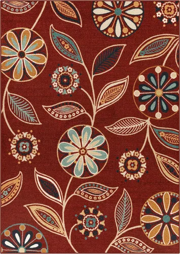 Miniatura 23 de Maples Rugs Reggie - Alfombra de pasillo floral, fabricada en Estados Unidos, lavable, antideslizante, alfombra de interior para cocina, pasillo