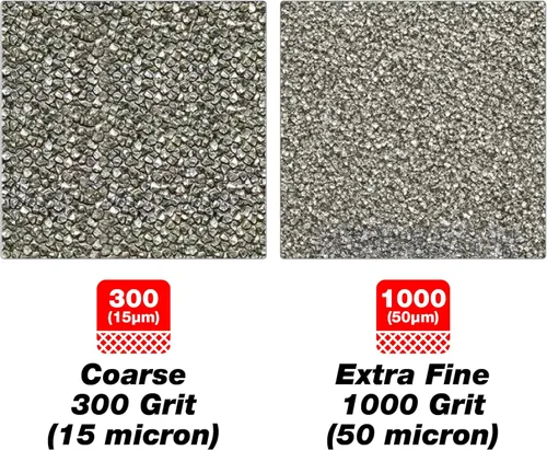 Miniatura 4 de Juego esencial de afilado de diamante Trend con piedra de banco de grano 300/1000, fluido de laminación, estropa de cuero, pasta para afilar, bloque