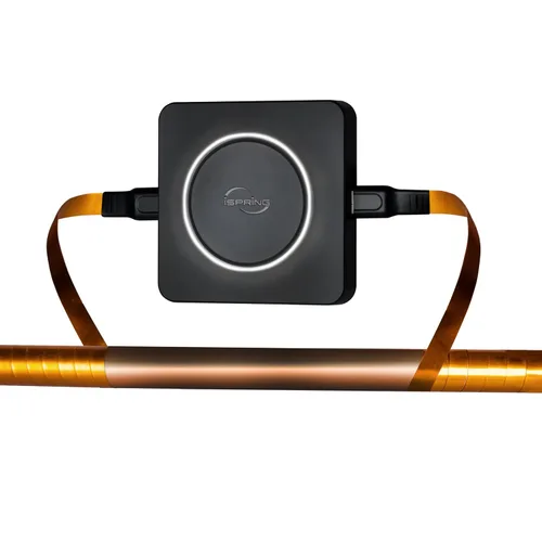 iSpring ED2000S - Desincrustante para toda la casa, acondicionador de agua dura electrónico alternativo sin sal, diseño de luz LED de respiración