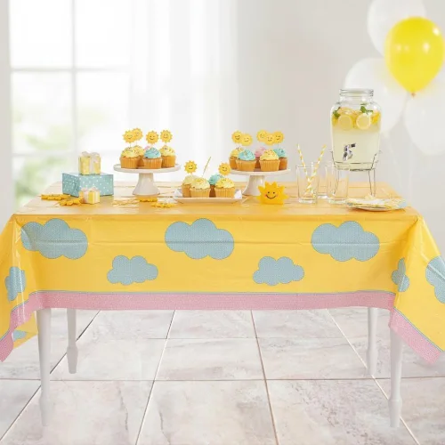 Miniatura 4 de Fun Express Mantel de plástico con texto en inglés "You are My Sunshine", suministros para fiestas, 1 pieza