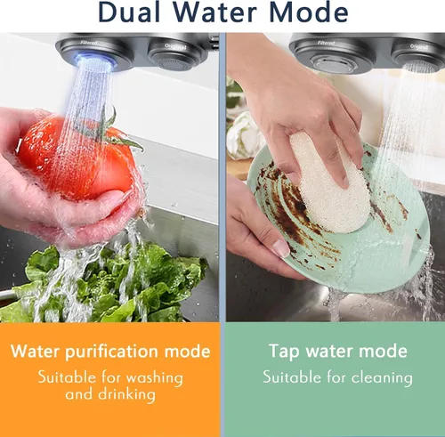 Miniatura 4 de Filtro de repuesto para montaje en grifo, filtro de agua que reduce el cloro de plomo, metales pesados, cartucho de filtro purifica alrededor de 780