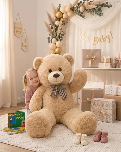 Miniatura 3 de MaoGoLan - Oso de peluche gigante de 39 pulgadas, ultra suave y lindo, animal de peluche grande, perfecto para Baby Showers, cumpleaños, regalos