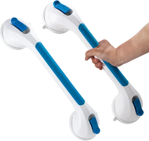 Miniatura 19 de TAILI - Barras de sujeción para la ducha con ventosa, paquete de 2 unidades, de 16 pulgadas, resistente y removible, sin taladro, impermeable