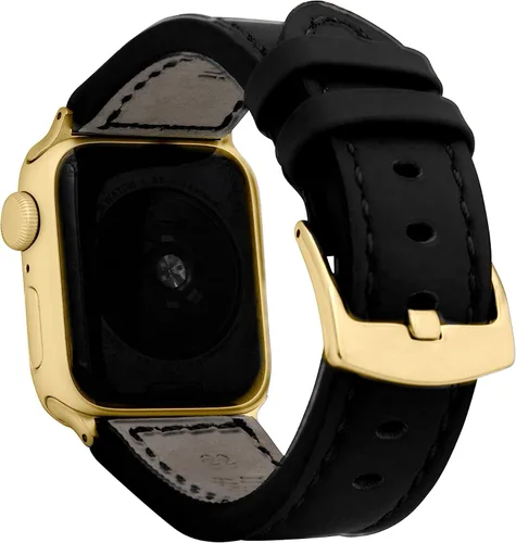 Miniatura 28 de Bandini Correa de cuero para hombre para Apple Watch de 1.732 in 1.772 in 1.654 in 1.614 in 1.575 in 1.496 in 1.929 in y Ultra, correa de iWatch