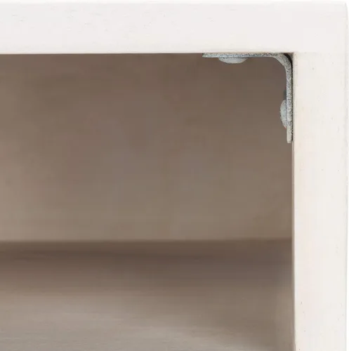 Miniatura 4 de SAFAVIEH Home Office Collection Caléndula Blanco Lavado y Plata 1 cajón Horquilla Escritorio