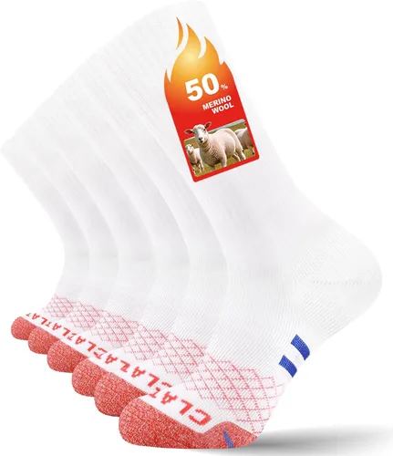 Calcetines térmicos de lana merino para hombres y mujeres, calcetines deportivos de rendimiento acolchados para senderismo, ciclismo, trabajo,