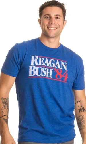 Miniatura 3 de Reagan Bush '84 Camiseta unisex republicana conservadora republicana estilo vintage