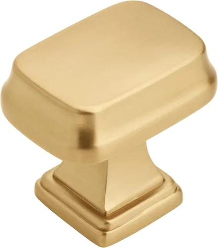 Amerock | Pomo de gabinete | Bronce champán | Longitud de 1-1/4 pulgadas (1.260 in) | Revitalize | 1 paquete | Pomo de cajón | Herrajes para gabinete