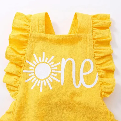 Miniatura 11 de Shalofer Traje de primer cumpleaños para bebé niña con diadema