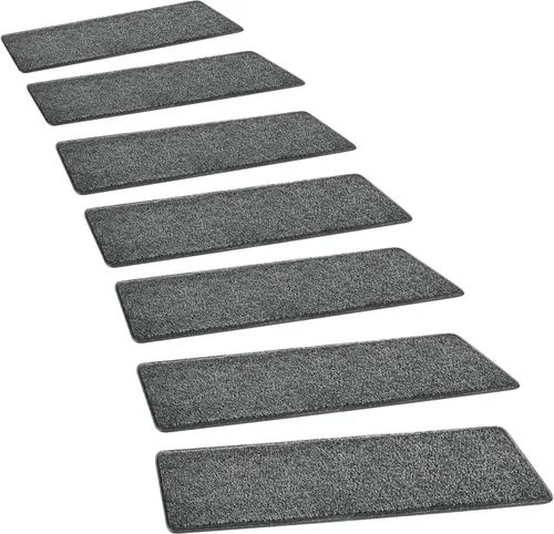 Miniatura 23 de PURE ERA Bullnose - Juego de peldaños de alfombra para escaleras, sin cinta, antideslizante, protectores de escaleras para interiores, alfombras