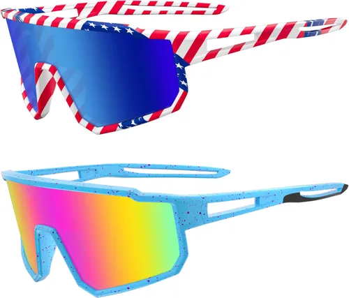 Miniatura 15 de Gafas de sol deportivas polarizadas, protección UV400, para exteriores, para hombres, mujeres, jóvenes, béisbol, ciclismo, correr, conducir, golf