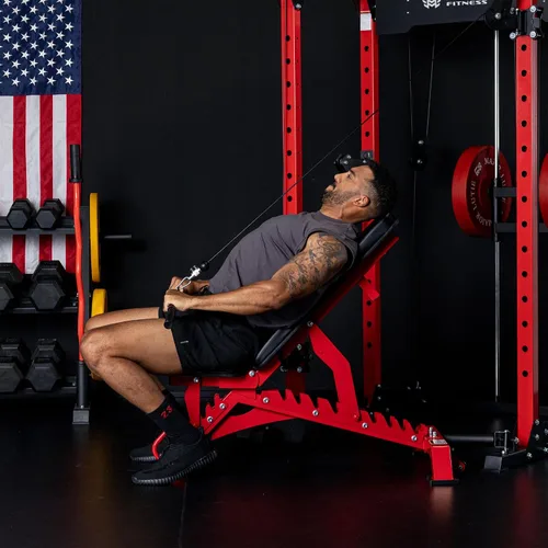 Miniatura 8 de MAJOR FITNESS Banco de pesas, banco de entrenamiento ajustable para entrenamiento de fuerza, prensa de banco y entrenamientos de cuerpo completo