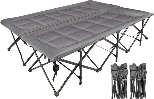 Miniatura 10 de REDCAMP Catres de Campamento de Tamaño Grande para Adultos 500lbs, 33.5'' Catres para Dormir Extra Anchos y Altos Resistentes, Catres XL Portátiles