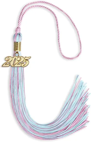 Miniatura 217 de Endea Graduation - Borla de doble color mixto con fecha dorada (negro/dorado antiguo, 2021)