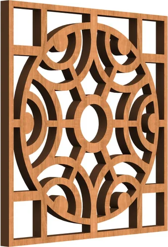 Miniatura 26 de Walton Paneles de pared decorativos de madera con calado, pequeños, 11 3/8 pulgadas de ancho x 11 3/8 pulgadas de alto x 1/4 pulgadas de alto, nogal