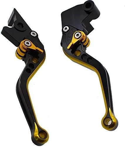 Miniatura 2 de FXCNC Racing Short Billet - Palanca de embrague de freno ajustable para motocicleta de doble color, compatible con YZF R3 R25 2013-2020, MT-03 MT-25