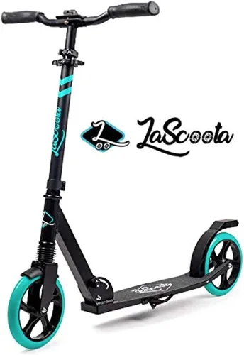 Miniatura 5 de Razor Patinete A6 Kick para niños de 8 años en adelante, manillar extra alto y cubierta más larga, ruedas de uretano de 10 pulgadas, tecnología
